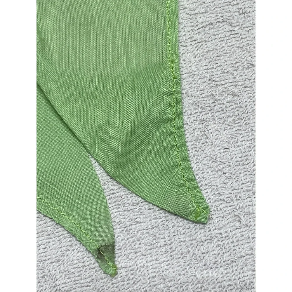 Vintage 1950s-'60s Homemaker Half Apron Green with Lace overlay